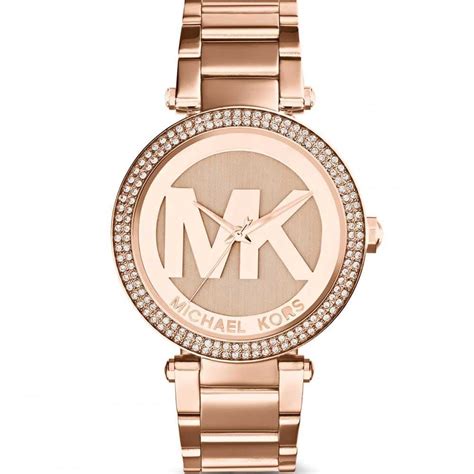michael kors watch with big mk logo